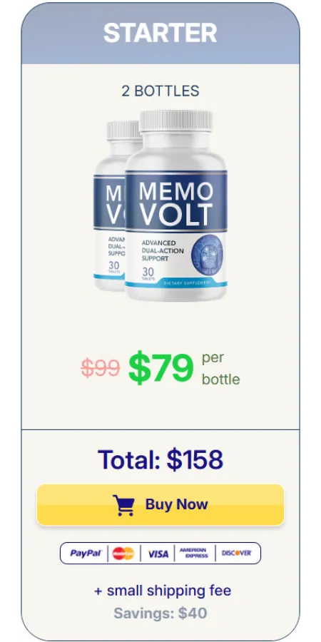 Memovolt buy 2 Bottle