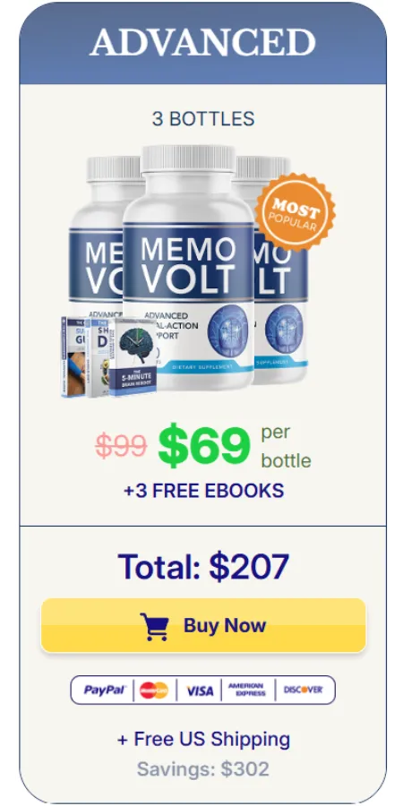Memovolt buy 3 Bottle